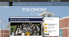 Desktop Screenshot of pocomokehighschool.org